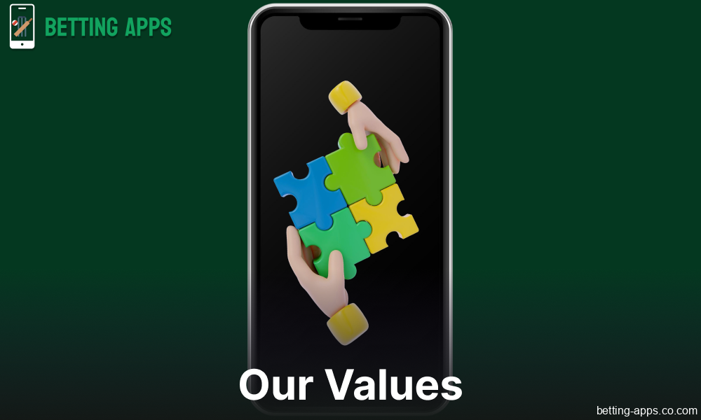 The main values of betting-apps.co.com website