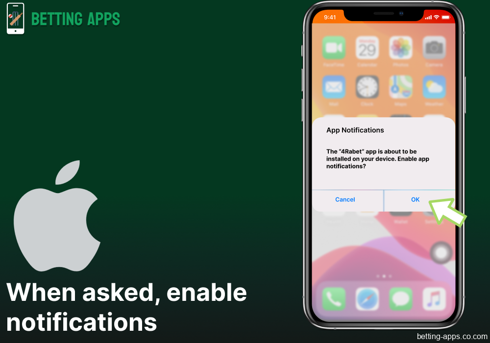 When asked, enable notifications