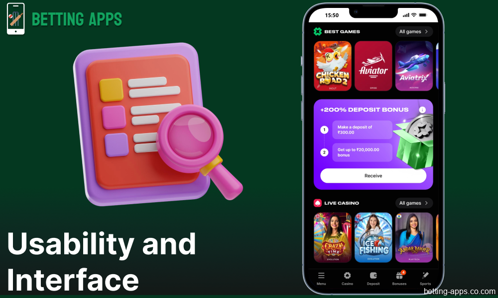 Lucky Star mobile app interface and usability for Indian bettors