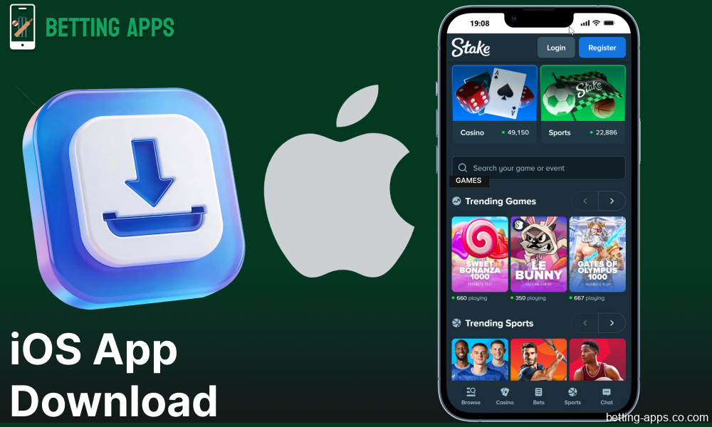 Guide on installing the Stake app on iOS for bettors from India